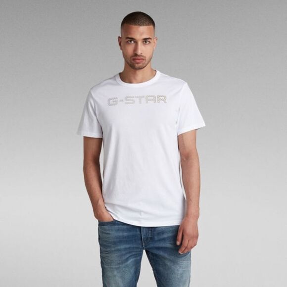 G-Star Organic Cotton Big Logo Crewneck Short Sleeved T-Shirt - Picture 1 of 8